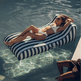 Fabric Covered Pool Float - Green Cabana Sunbed Lounger | FUNBOY Near Me