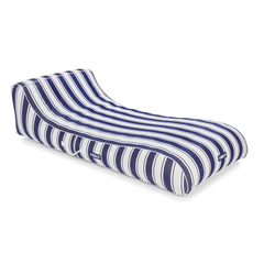 Fabric Covered Pool Float - Navy Stripe Sunbed Lounger | FUNBOY Sale