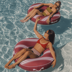 Fabric Covered Tube Float - Red Stripe | FUNBOY Discount
