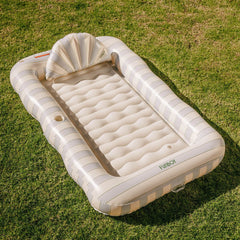 Tanning Pool Lounger: Blue, Green & White Stripes | FUNBOY Near Me