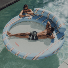 Blue & Red Floating Dock. Leisure Island | FUNBOY Outlet
