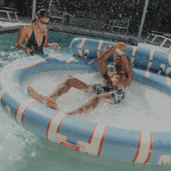 Blue & Red Floating Dock. Leisure Island | FUNBOY Outlet