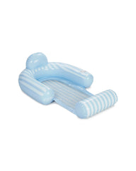 Blue & White Stripe Coastal Mesh Chair Pool Float | FUNBOY Online