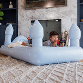 Kids Sleepover Bed - Blue Castle Air Mattress | FUNBOY US