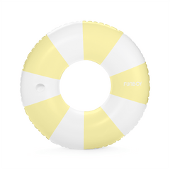Yellow Vintage Stripe Tube Float | FUNBOY Discount