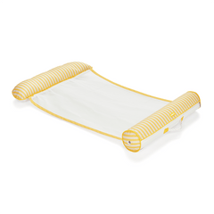 Premium Fabric Pool Hammock -Yellow Cabana Stripe | FUNBOY For Sale