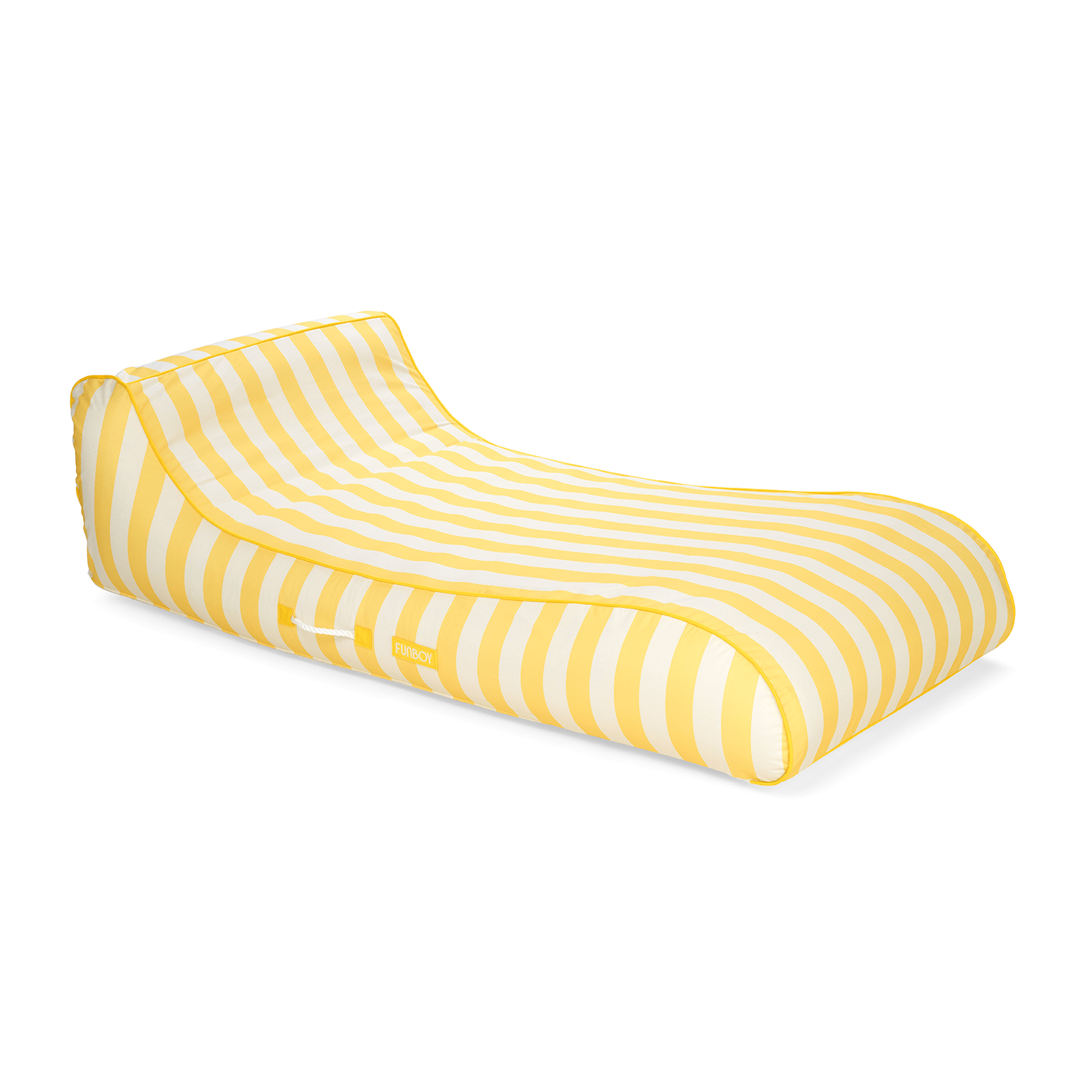 Fabric Covered Pool Float - Yellow Sunbed Lounger | FUNBOY Sale
