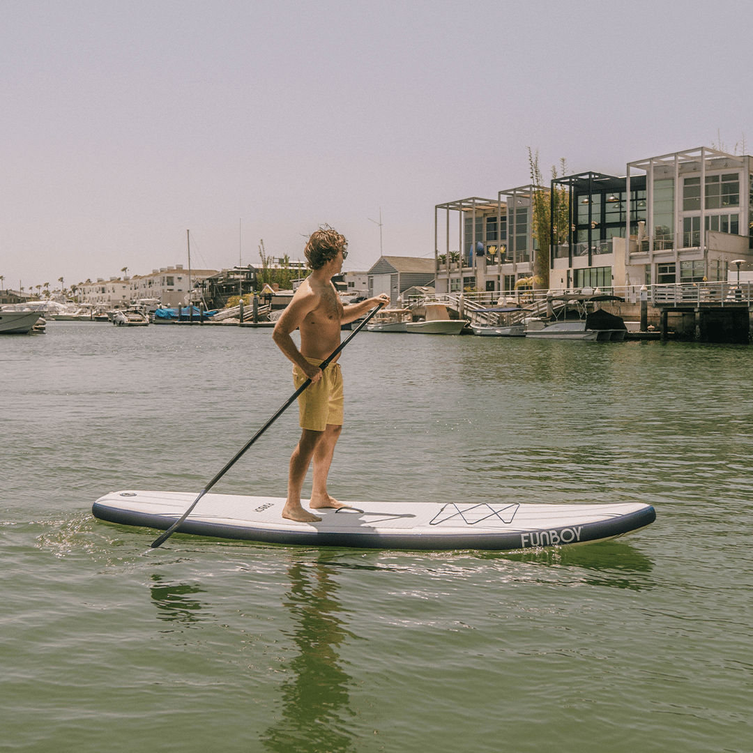 11"6' Inflatable Stand Up Paddle Board - Navy & White | FUNBOY US