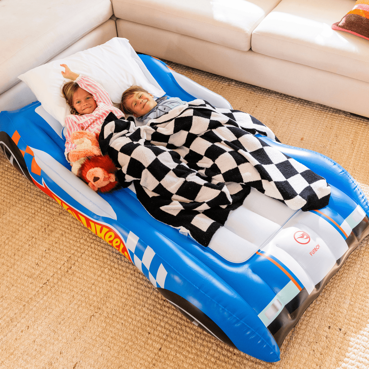 Hot Wheels Kids Air Mattress Sleepover Bed | FUNBOY US