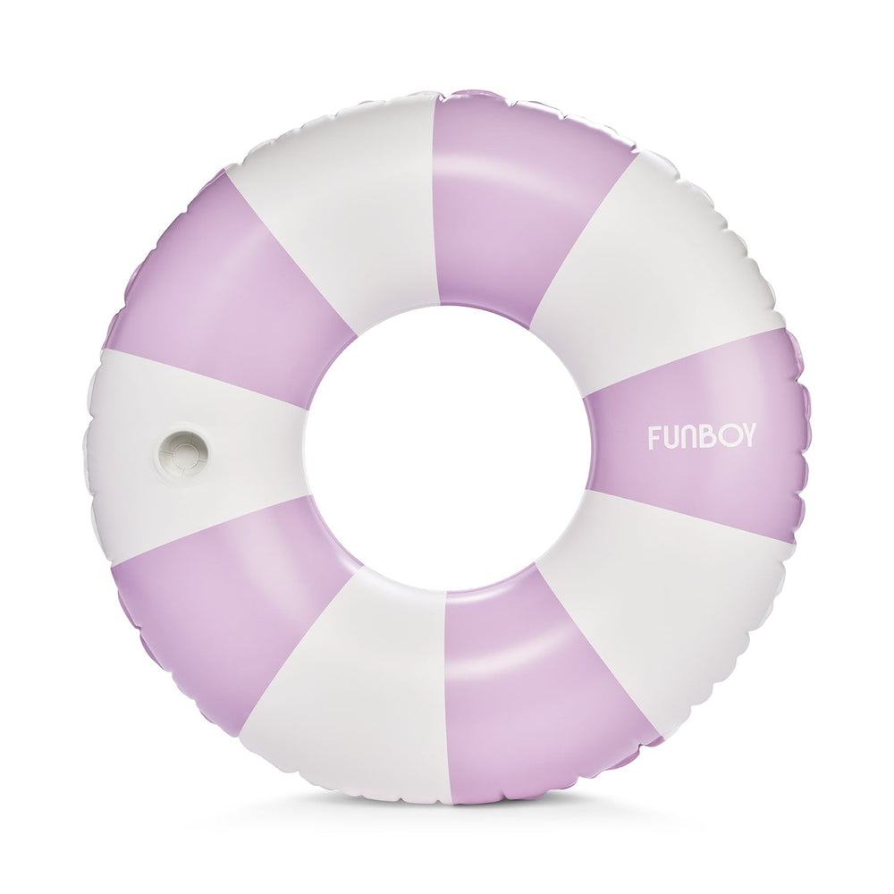 Giant Vintage Purple Stripe Inflatable Pool Float w/ Cup Holder 48" | FUNBOY Outlet