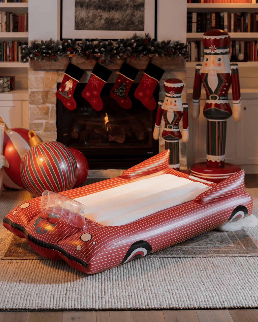 Kids Sleepover Bed - Christmas Convertible Air Mattress | FUNBOY US