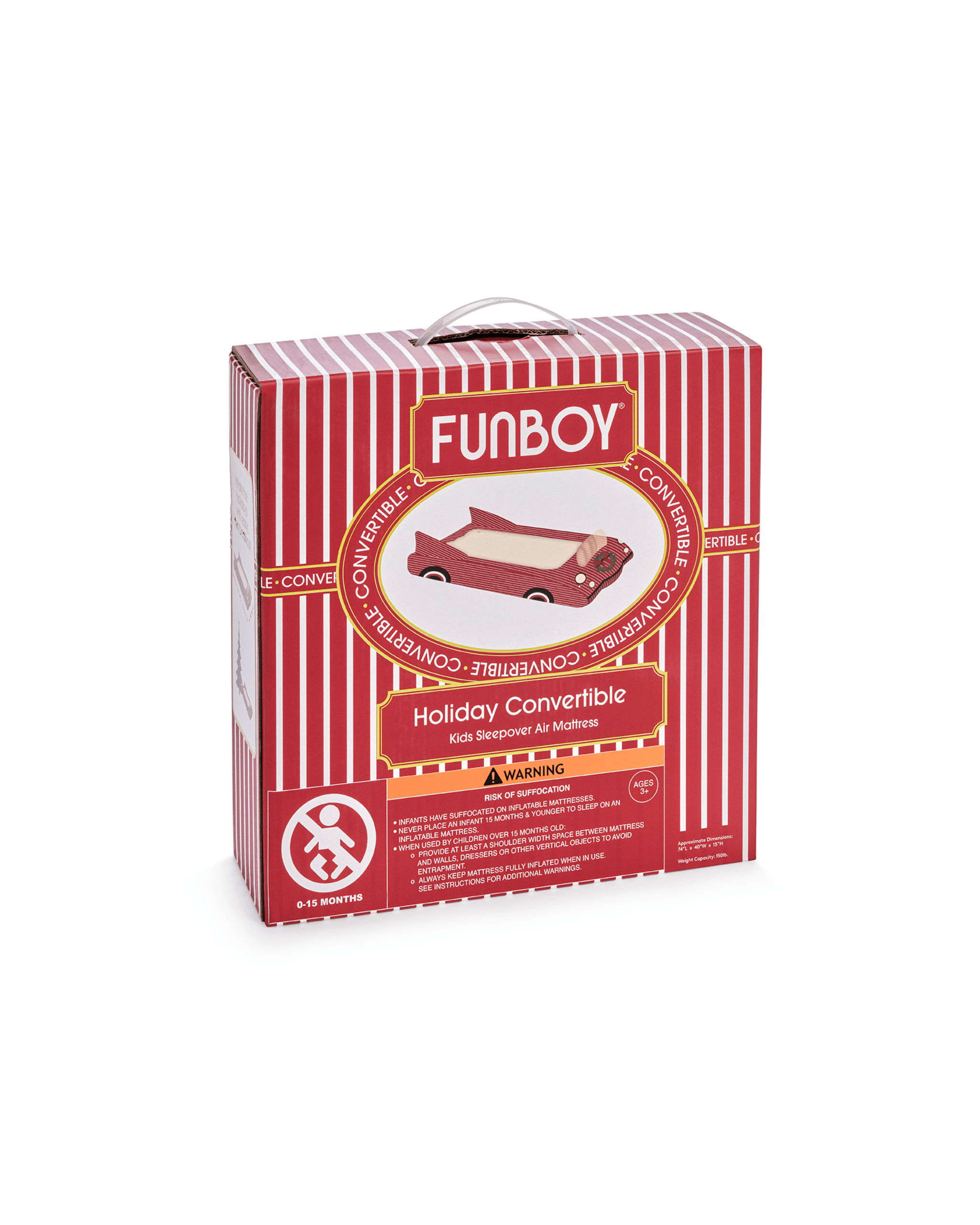 Kids Sleepover Bed - Christmas Convertible Air Mattress | FUNBOY US