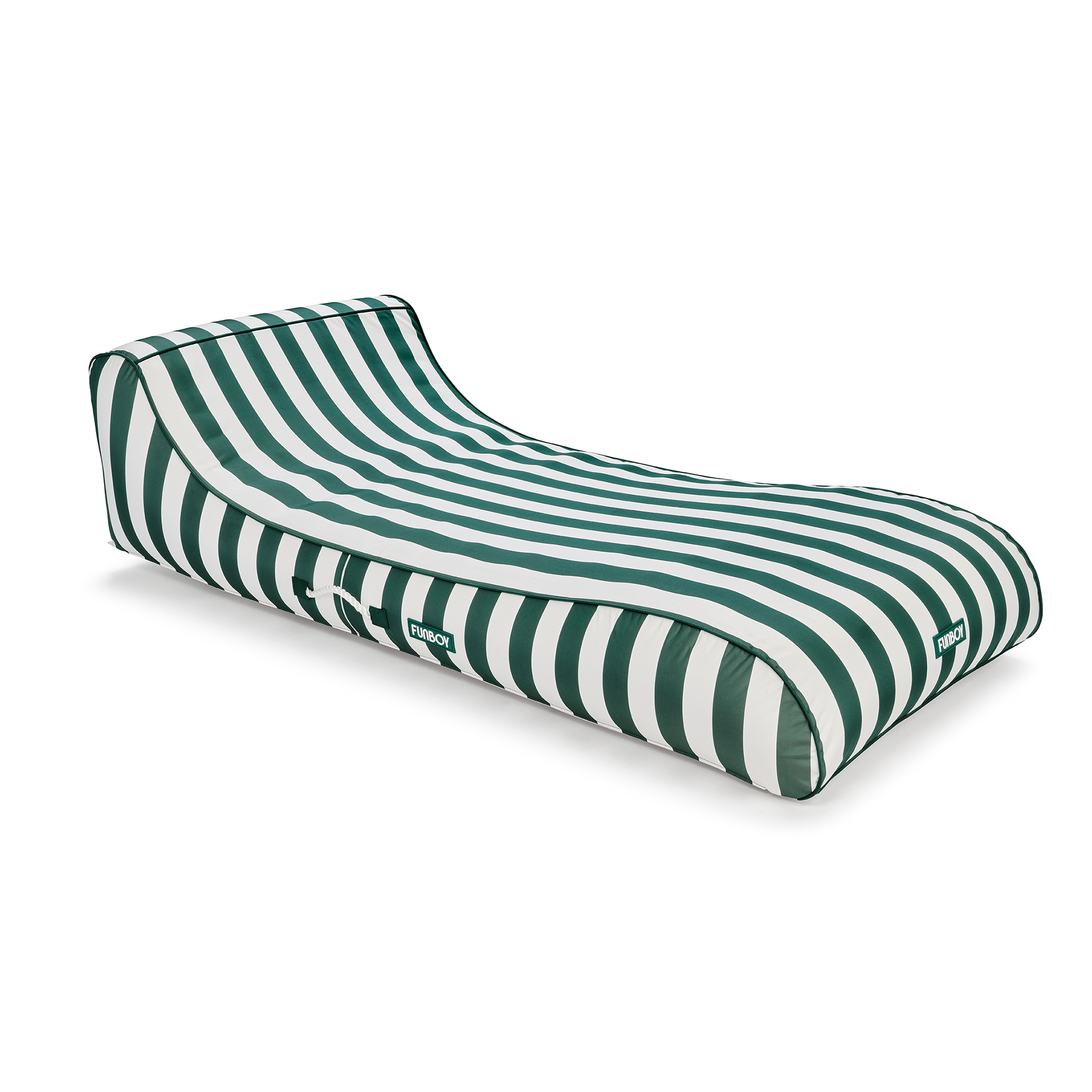Fabric Covered Pool Float - Green Cabana Sunbed Lounger | FUNBOY Near Me