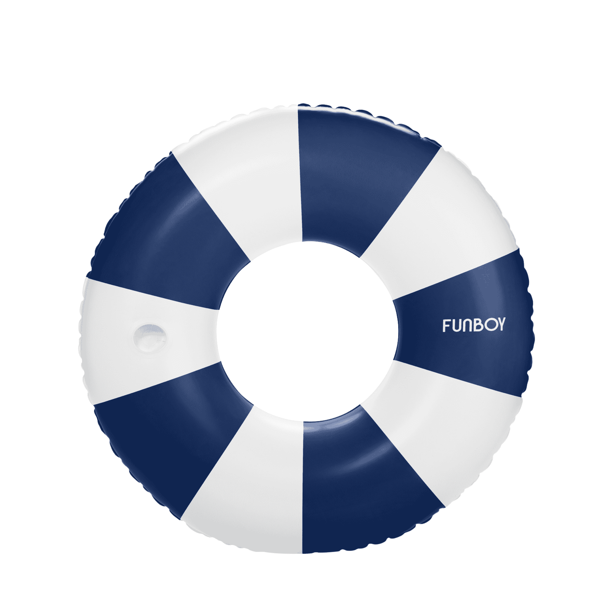 Large Pool Tube Float: Navy Blue, White Stripes, 48" | FUNBOY For Sale