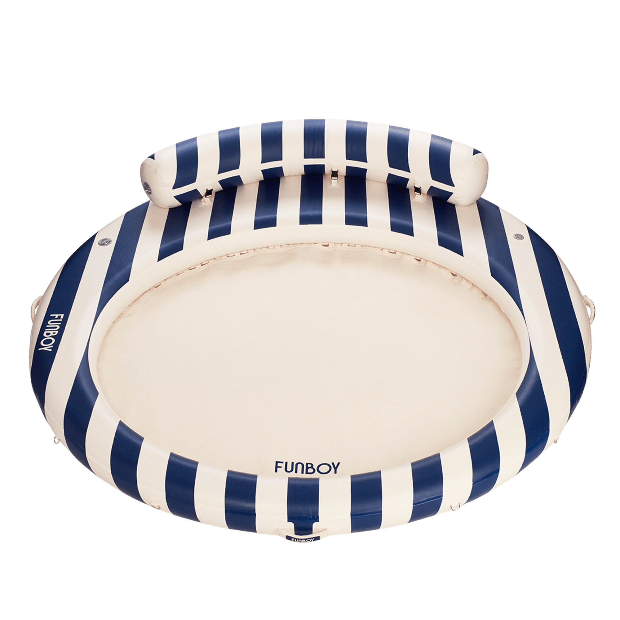 Inflatable Floating Dock: Navy Blue with Backrest | FUNBOY Discount