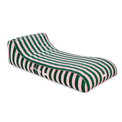 Fabric Covered Pool Float - Pink & Green Sunbed Lounger | FUNBOY