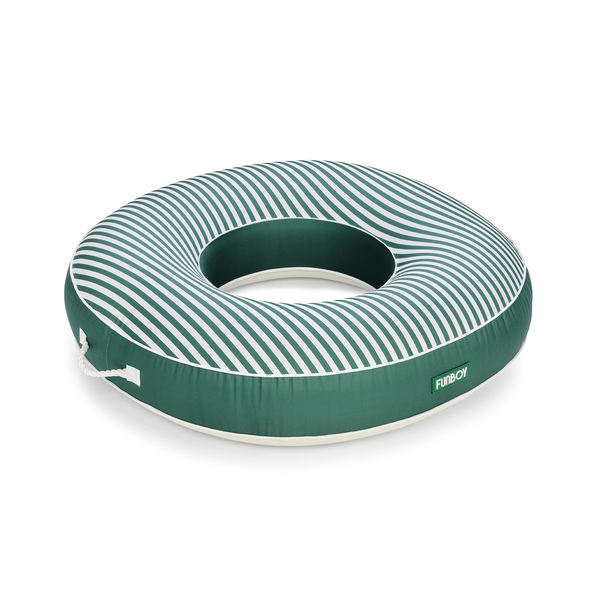 Fabric Covered Tube Float - Green Stripe | FUNBOY Online