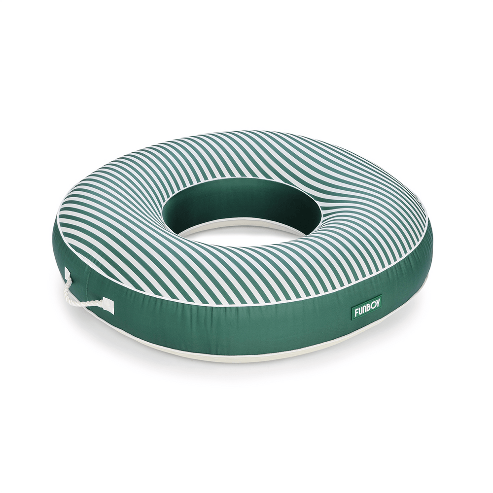 Fabric Covered Tube Float - Green Stripe | FUNBOY Online
