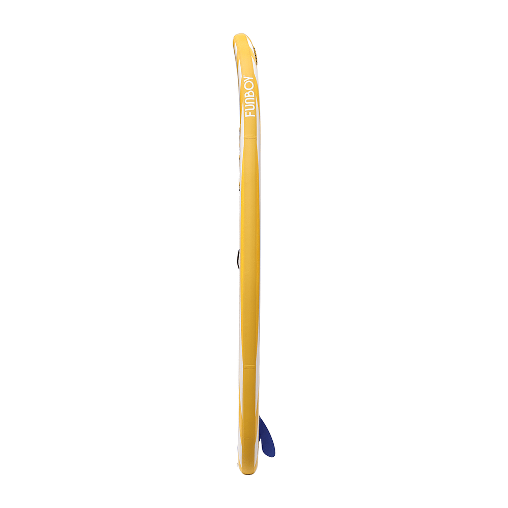 11"6' Inflatable Stand Up Paddle Board - Yellow & White Cabana Stripe | FUNBOY Near Me