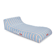 Fabric Covered Pool Float - Blue, White & red Cabana Sunbed Lounger | FUNBOY Online