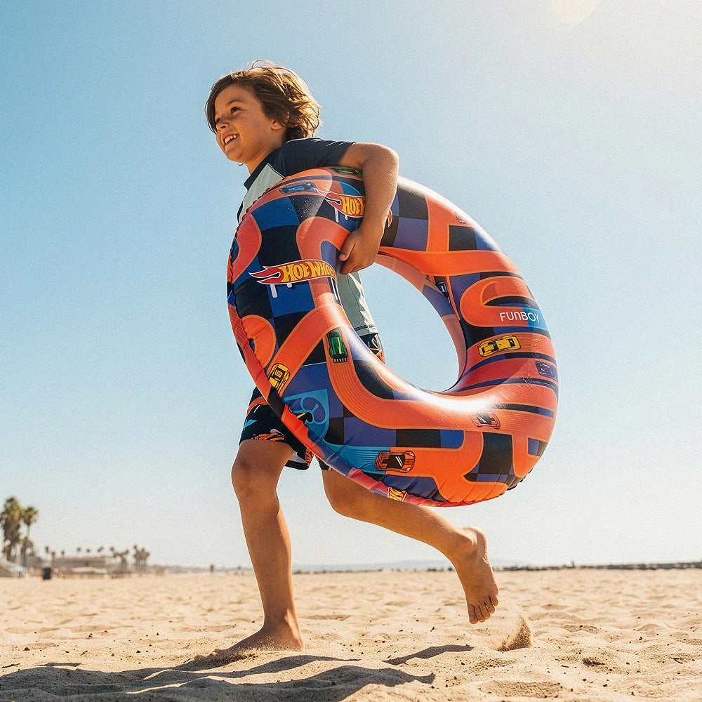 Hot Wheels Kids Checkered Flame Tube Float | FUNBOY Outlet