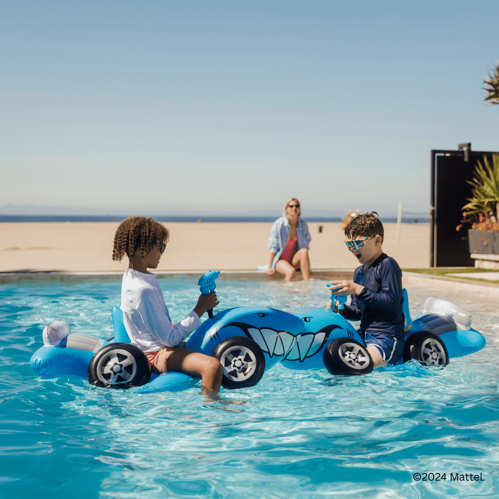 Hot Wheels Kids Sharkruiser Float w/ Water Squirter | FUNBOY US