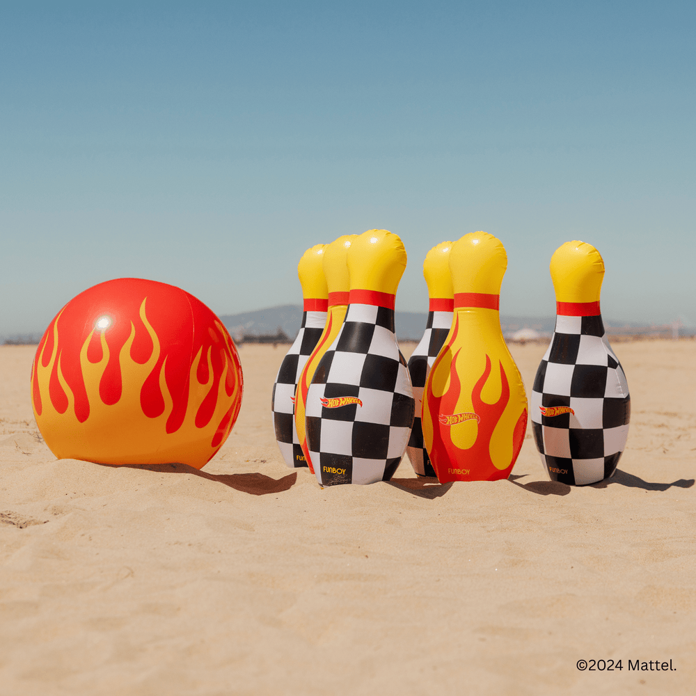 Hot Wheels Checkered Flame Backyard Bowling Set | FUNBOY Sale