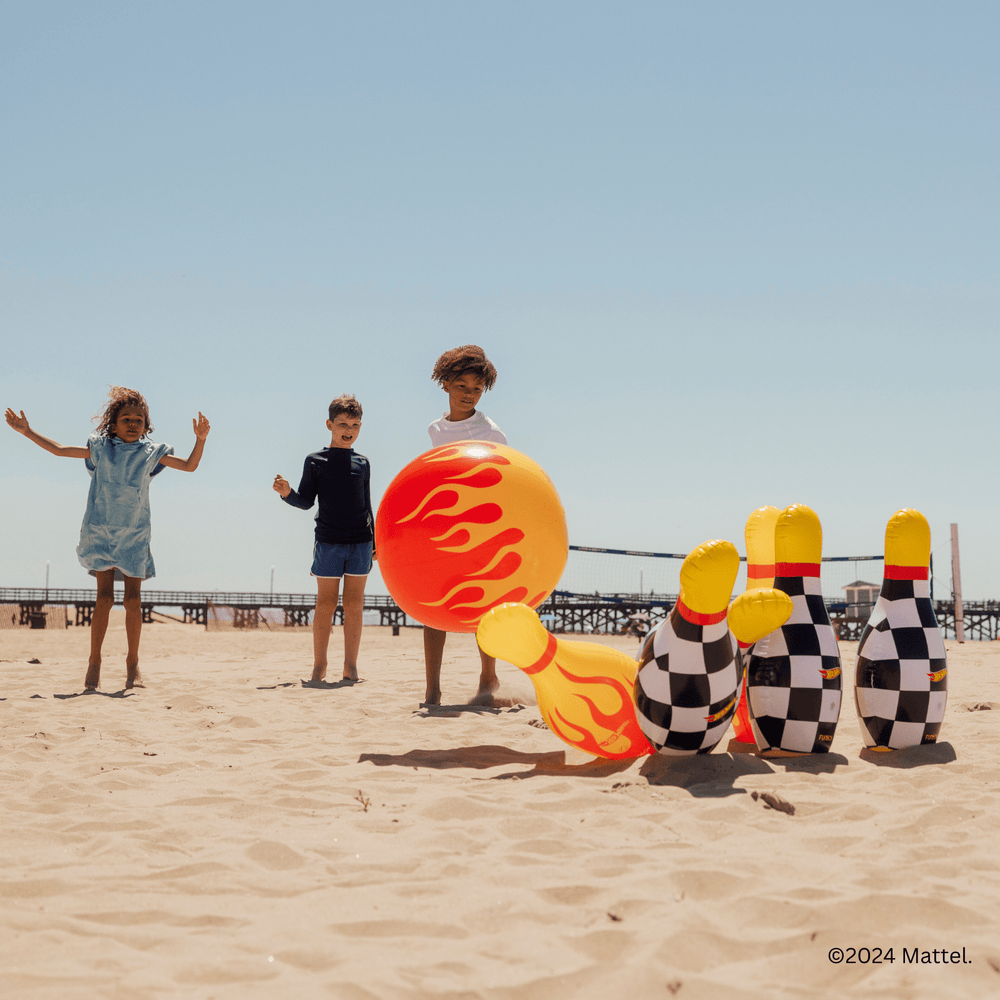 Hot Wheels Checkered Flame Backyard Bowling Set | FUNBOY Sale