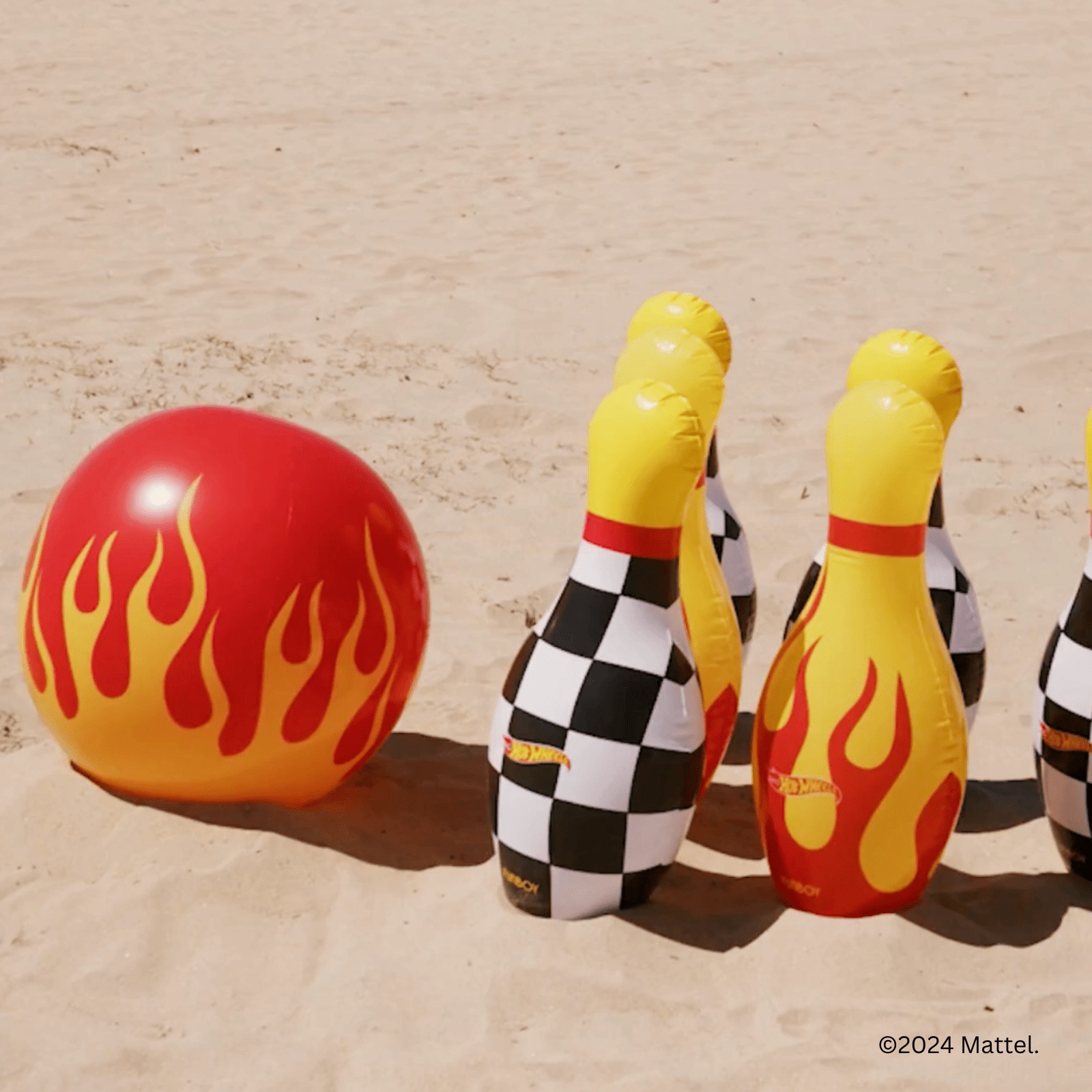 Hot Wheels Checkered Flame Backyard Bowling Set | FUNBOY Sale