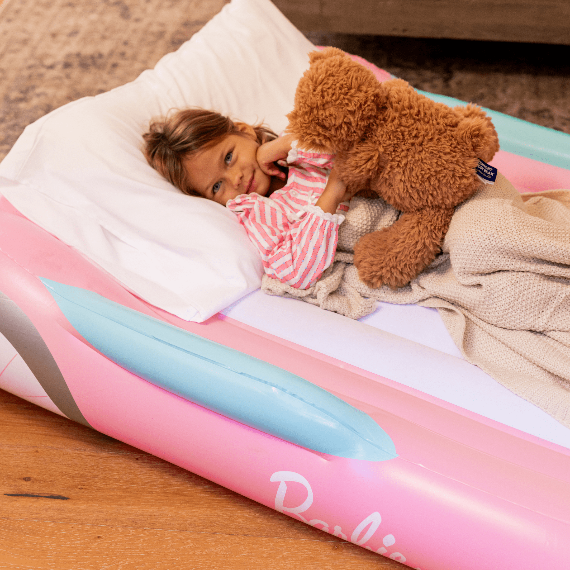 Barbie Bed: Inflatable Kid's Sleepover Bed | FUNBOY