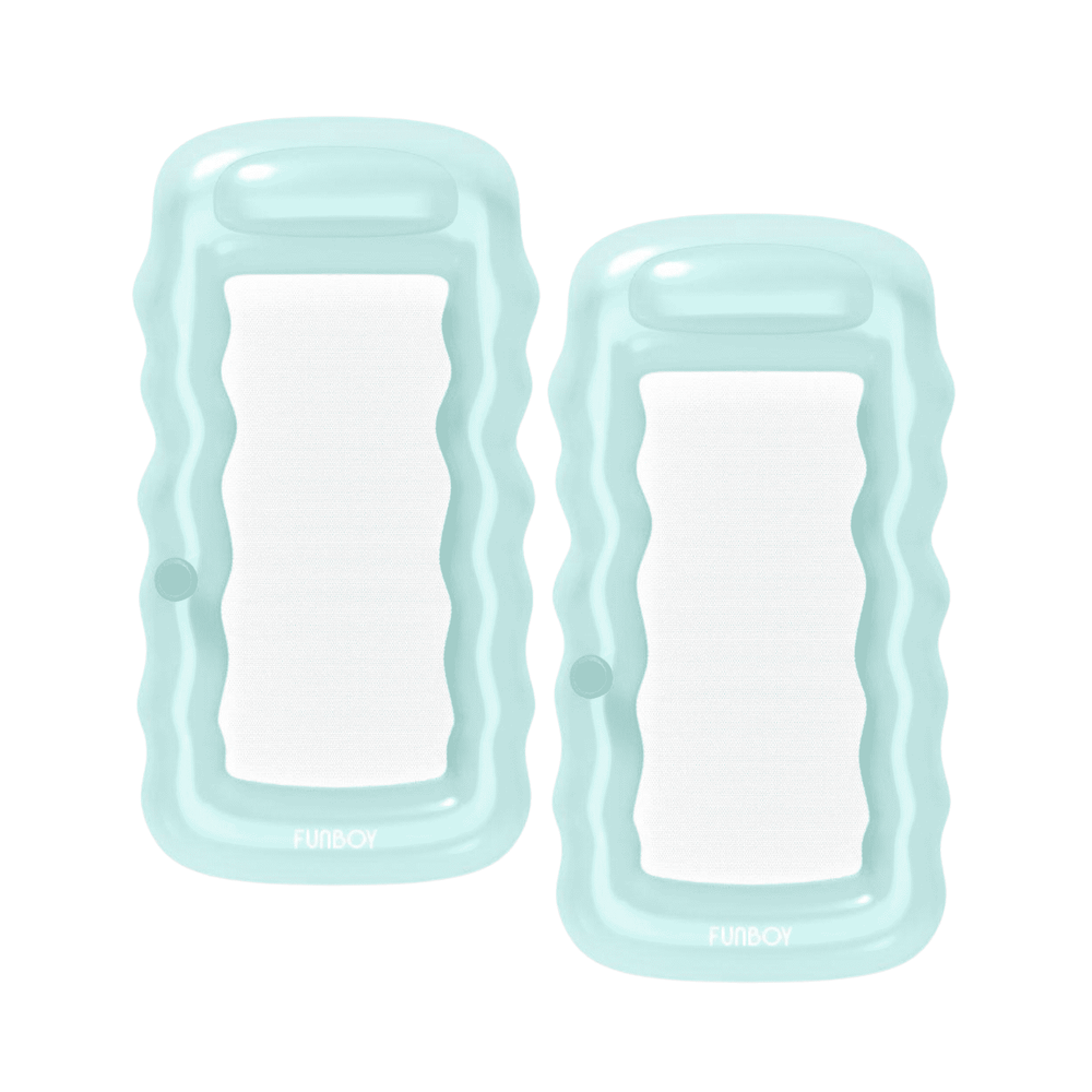 Clear Mint Mesh Lounger Float - 2 Pack | FUNBOY For Sale