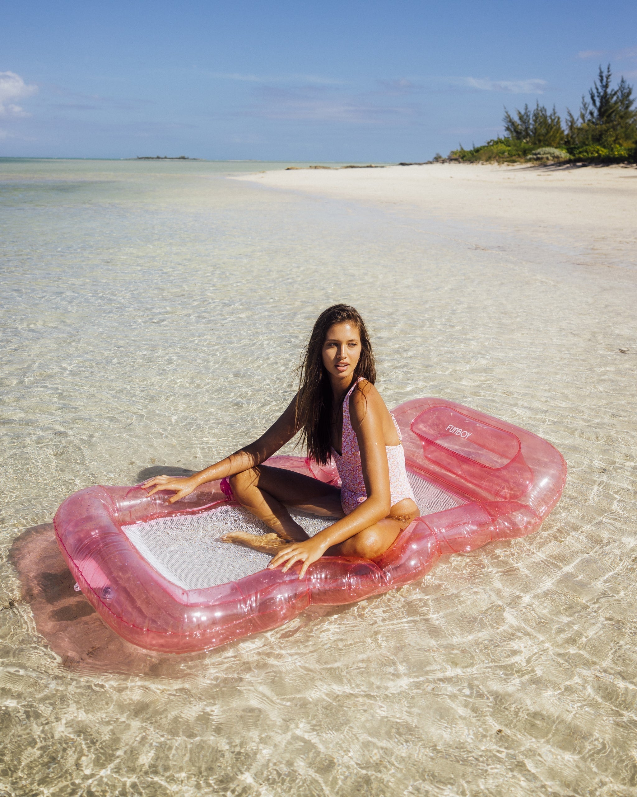 Clear Pink Mesh Lounger | FUNBOY Outlet
