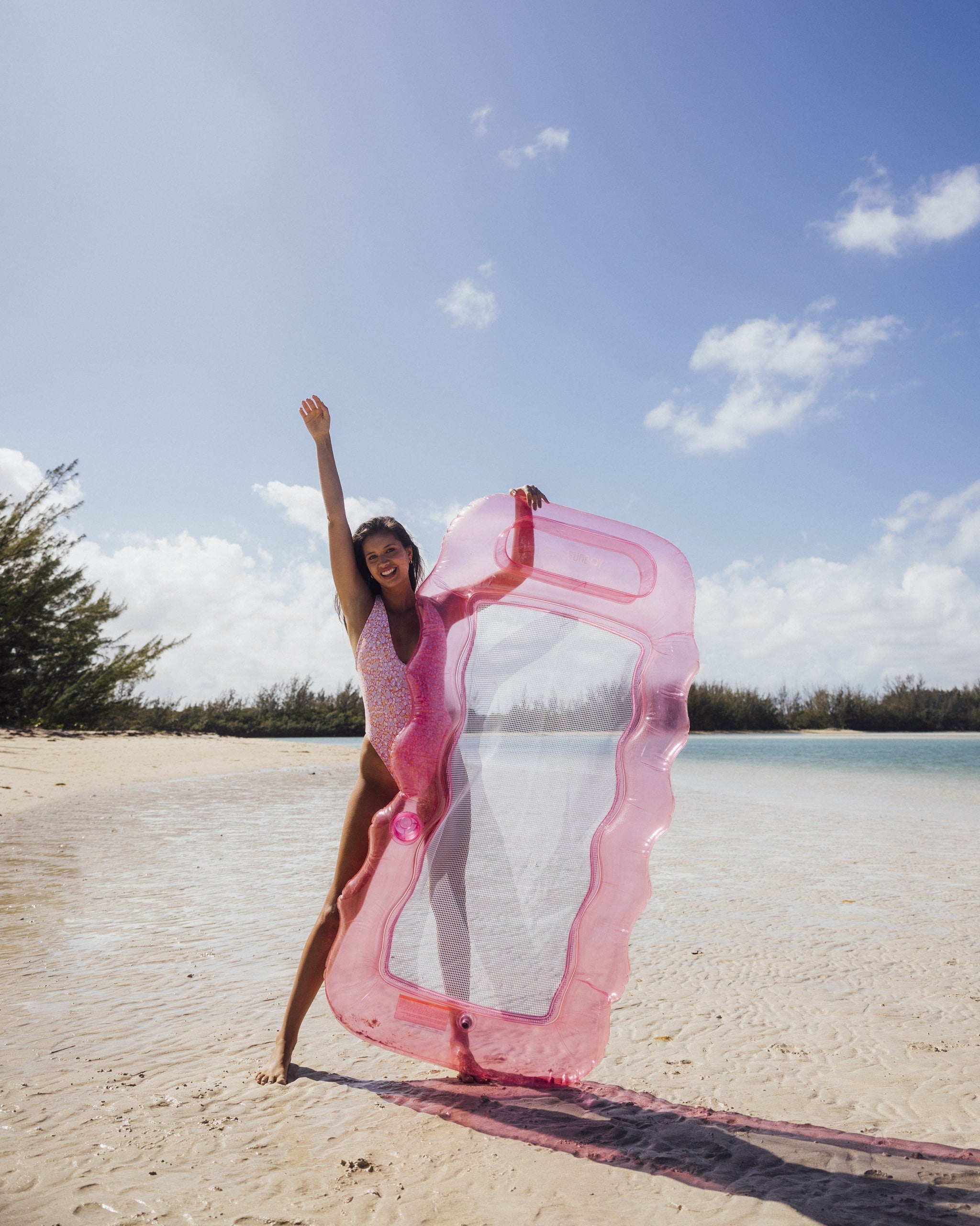 Clear Pink Mesh Lounger | FUNBOY Outlet