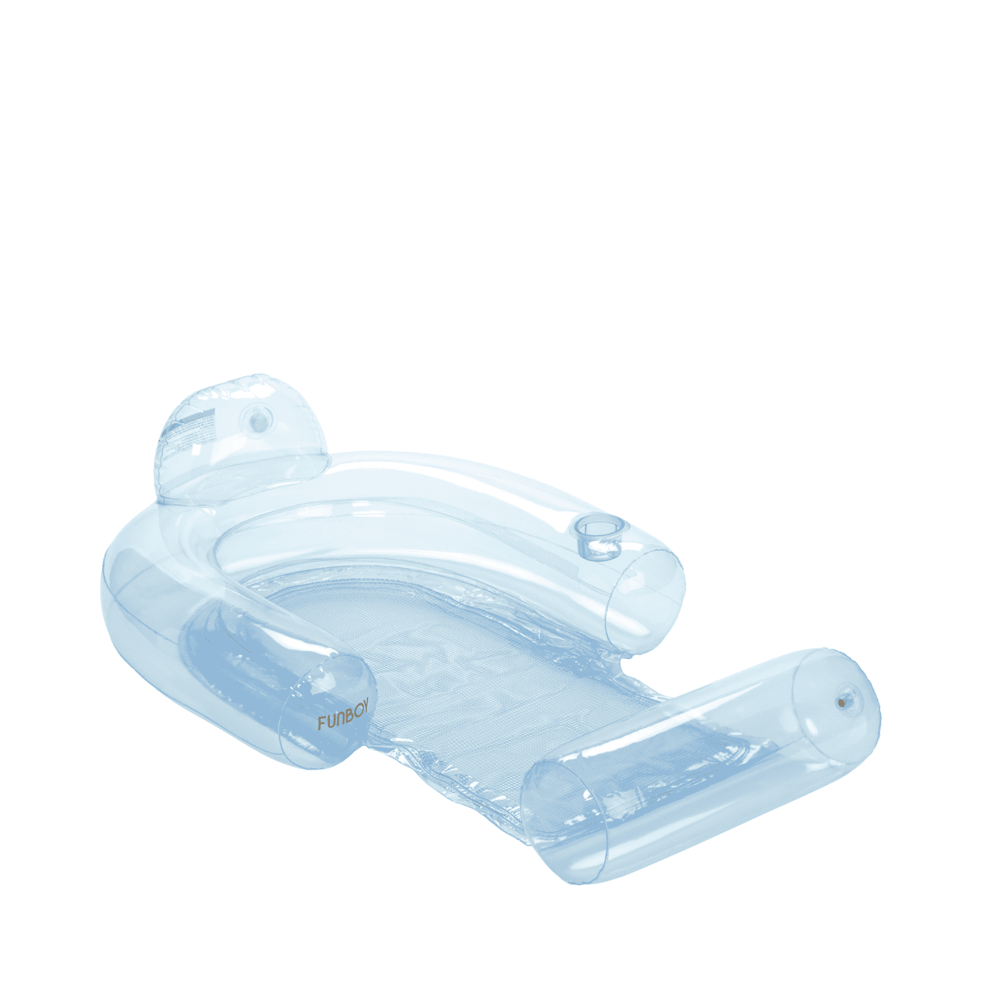 Pool Float Lounger: Clear Blue Mesh Chair Float | FUNBOY
