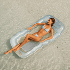 Mesh Pool Float Lounger, Clear Blue Ombre | FUNBOY Near Me