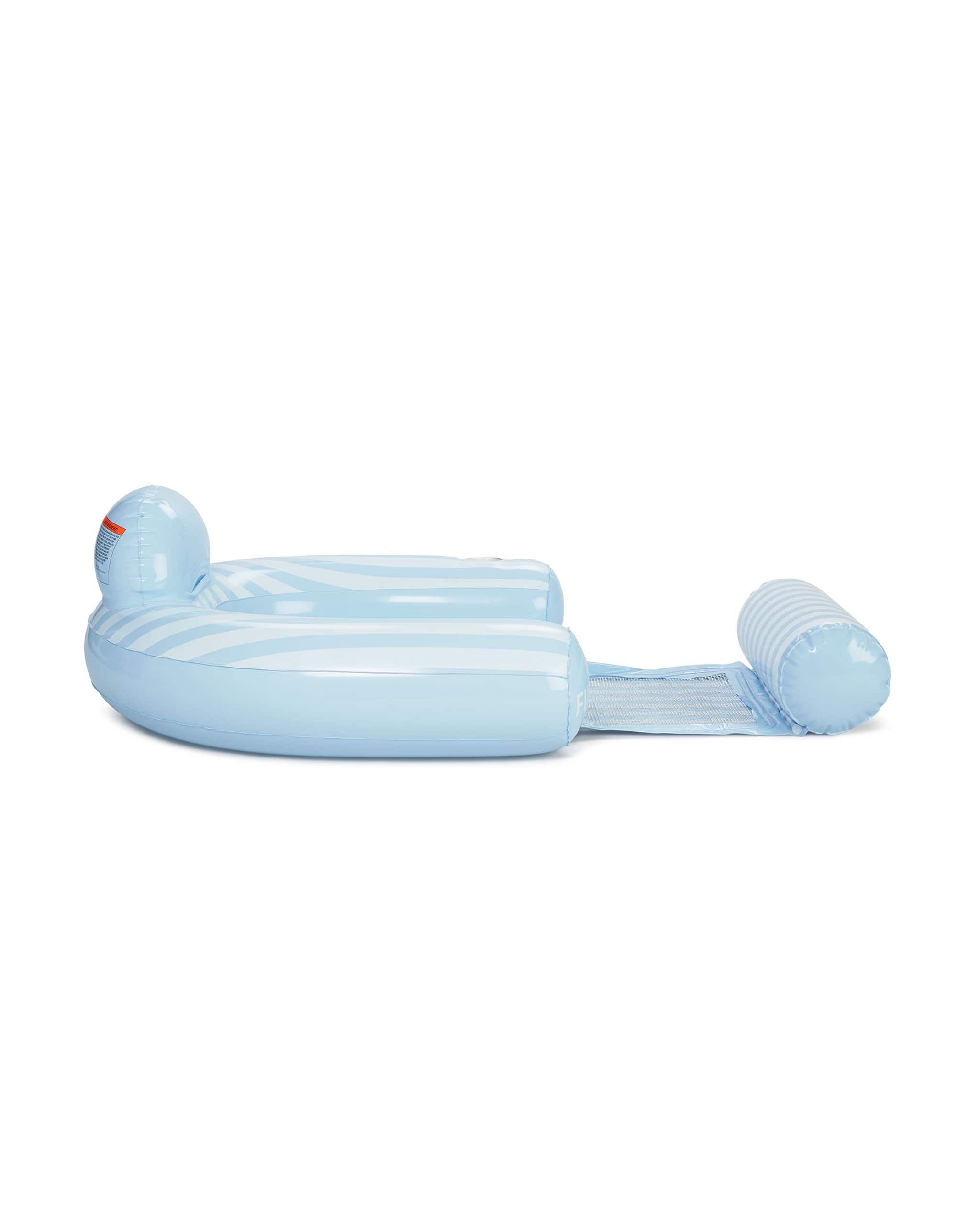 Blue & White Stripe Coastal Mesh Chair Pool Float | FUNBOY Online