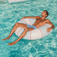 Red & Blue Striped Vintage Lux Tube Float | FUNBOY Sale
