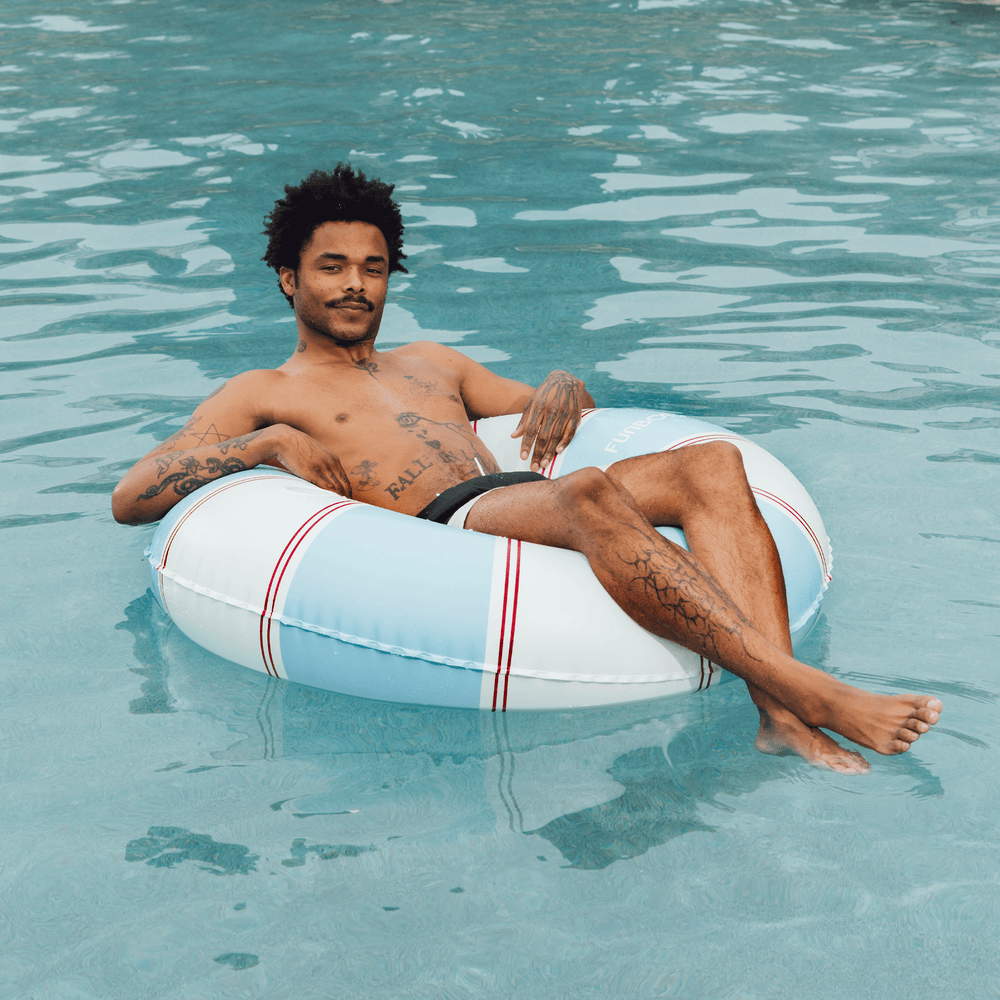 Red & Blue Striped Vintage Lux Tube Float | FUNBOY Sale