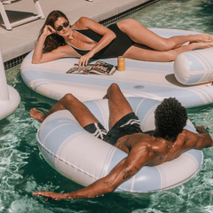 Light Blue Vintage Lux Tube Float | FUNBOY US
