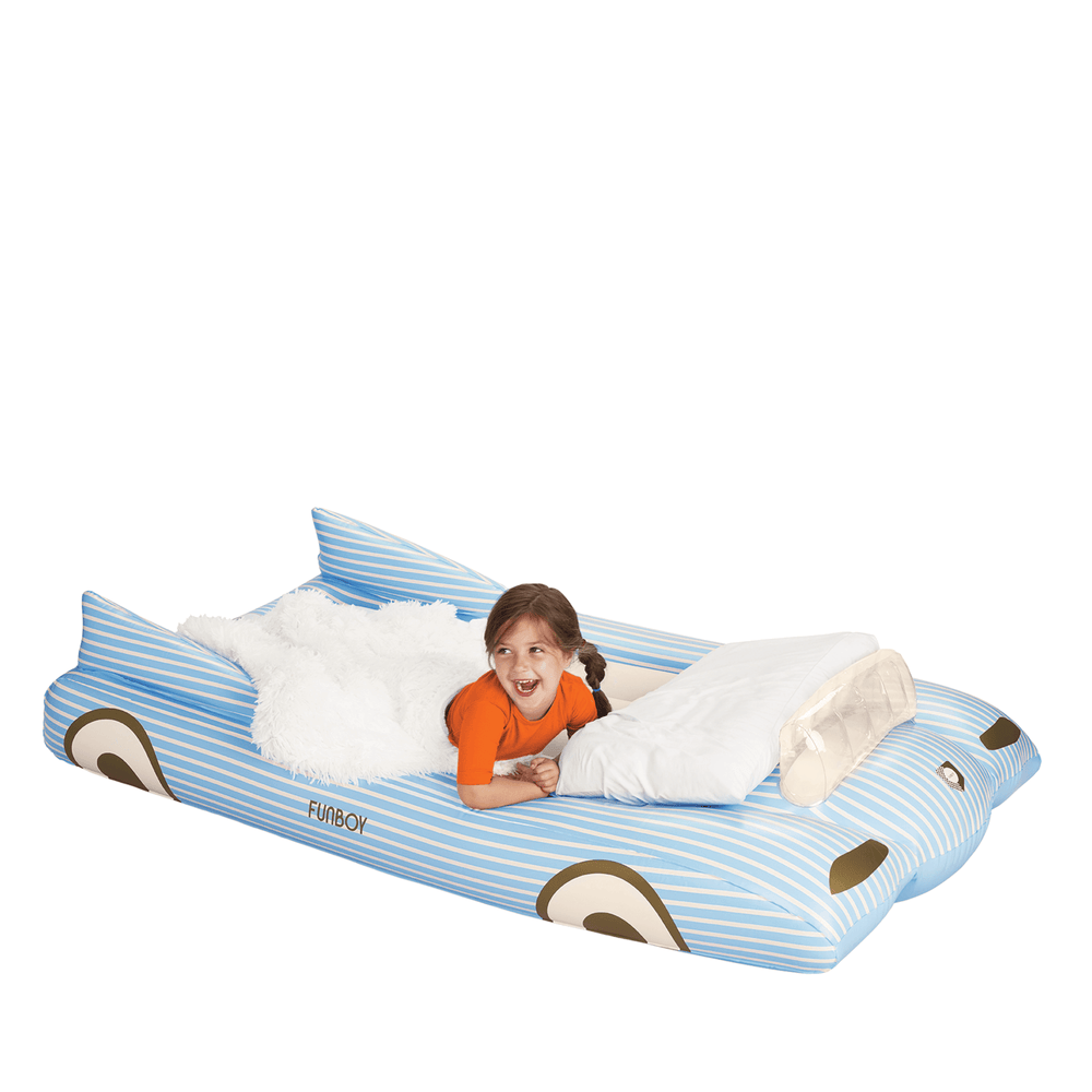 Kids Sleepover Bed - Blue Convertible Air Mattress | FUNBOY Outlet