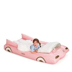 Kids Sleepover Bed - Pink Convertible Air Mattress | FUNBOY US