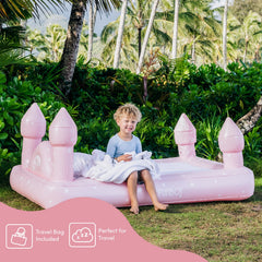 Kids Sleepover Bed - Pink Castle Air Mattress | FUNBOY Sale