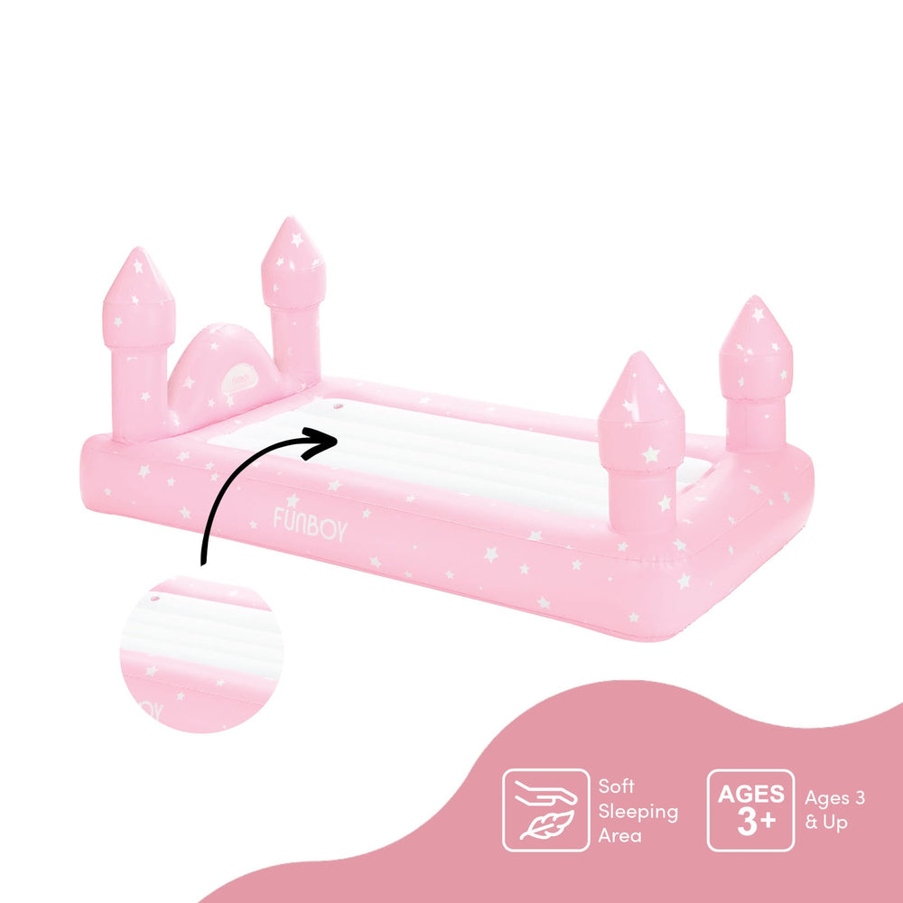 Kids Sleepover Bed - Pink Castle Air Mattress | FUNBOY Sale