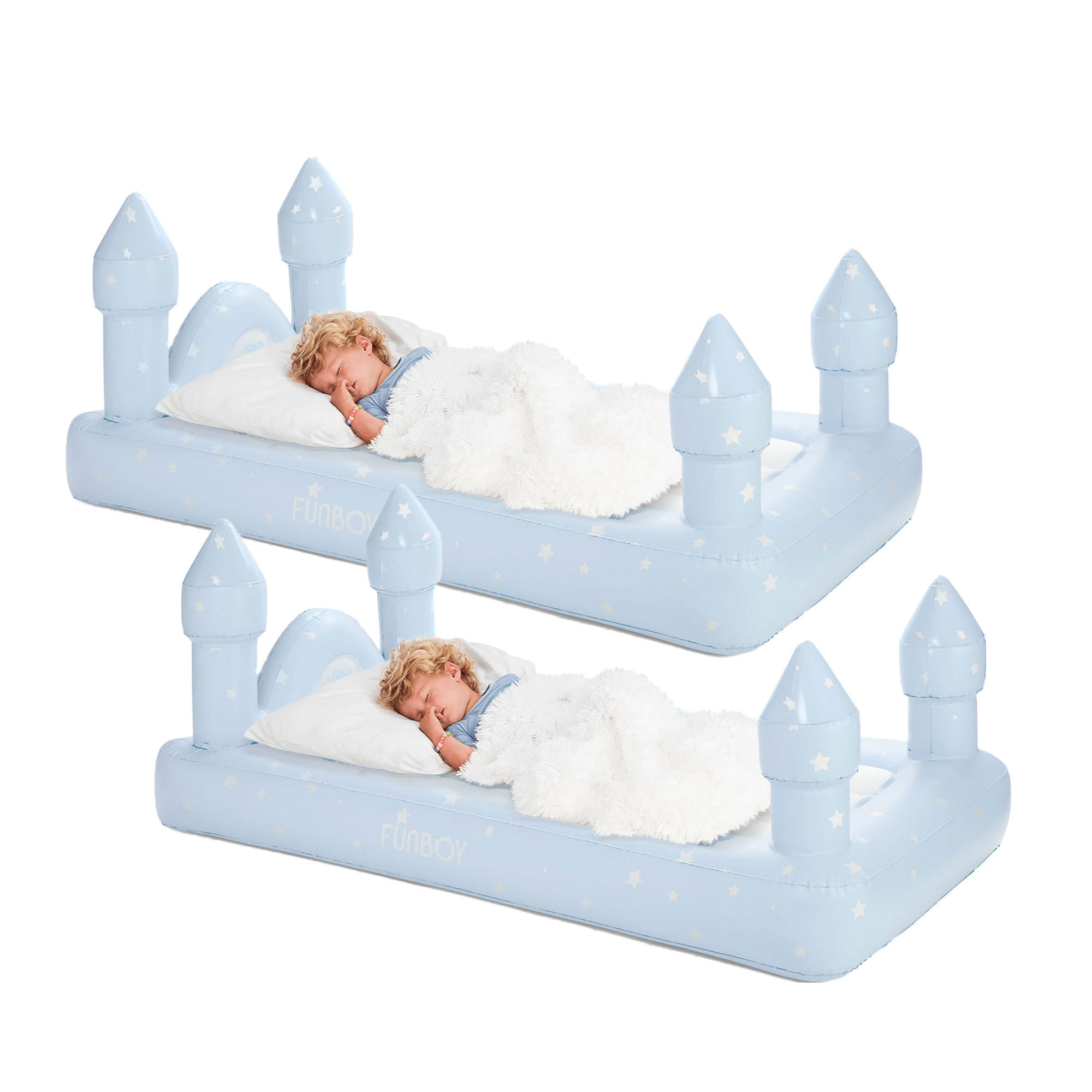 Sleepover Beds - Blue Castle, 2 Pack | FUNBOY Discount