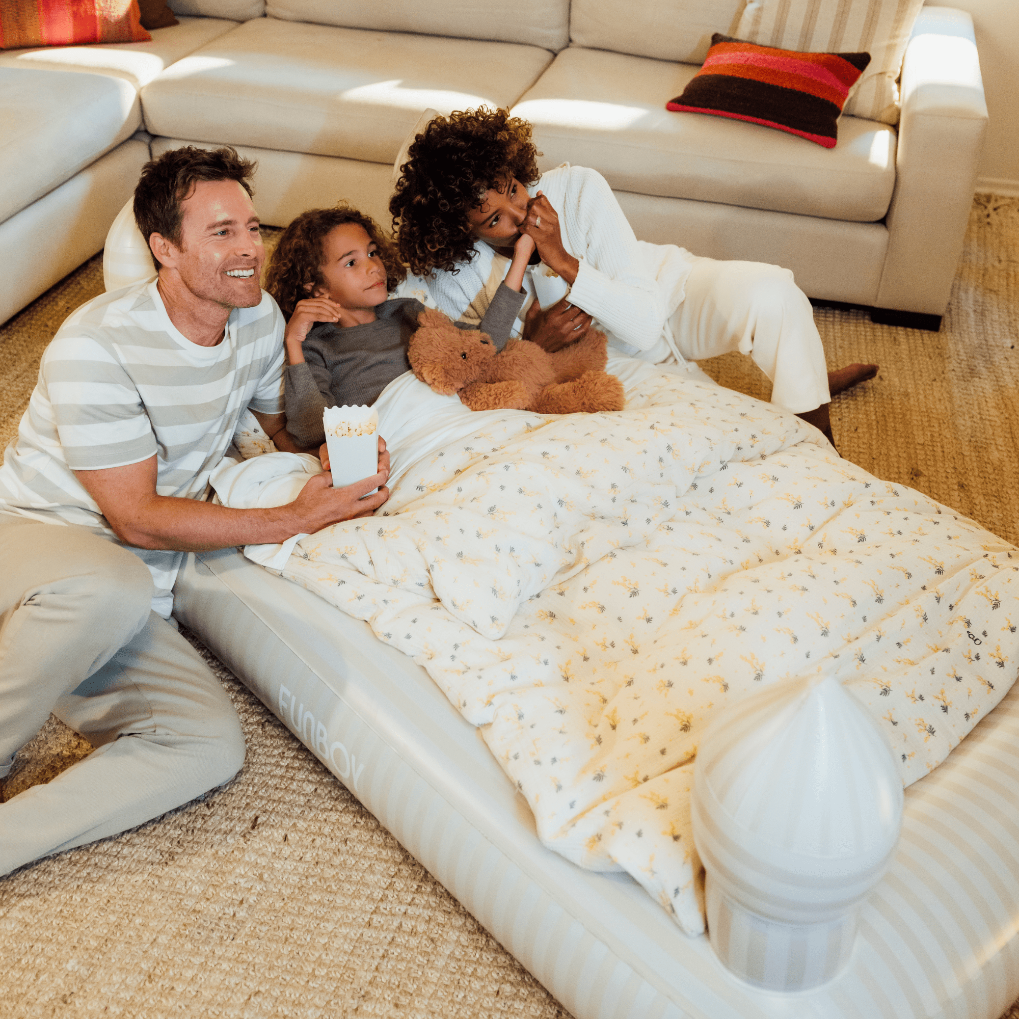 Kids Sleepover Bed - Striped Castle Air Mattress | FUNBOY Outlet