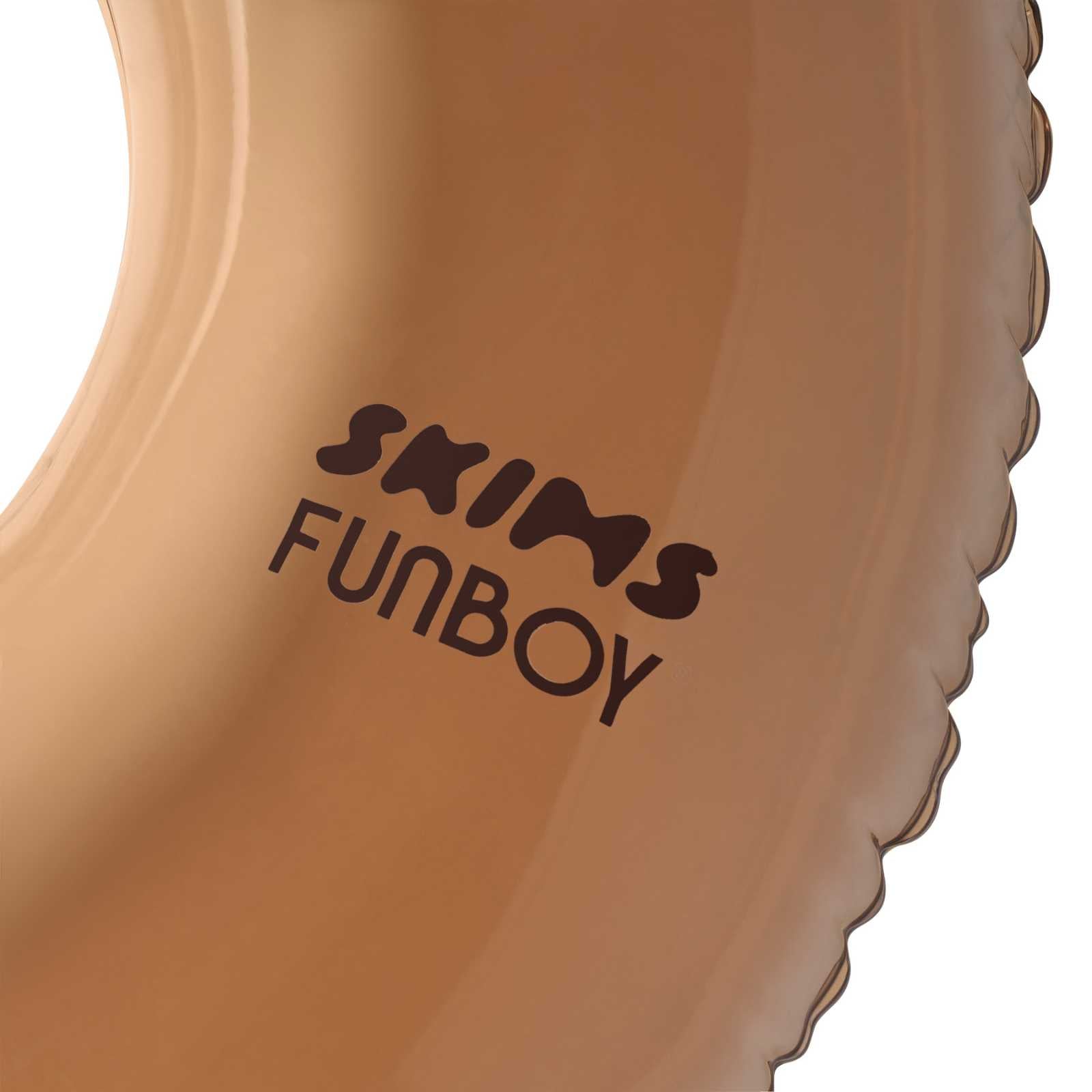 SKIMS x FUNBOY Sienna Clear Tube Float - 46" inflated w/ Cup Holder | FUNBOY Online