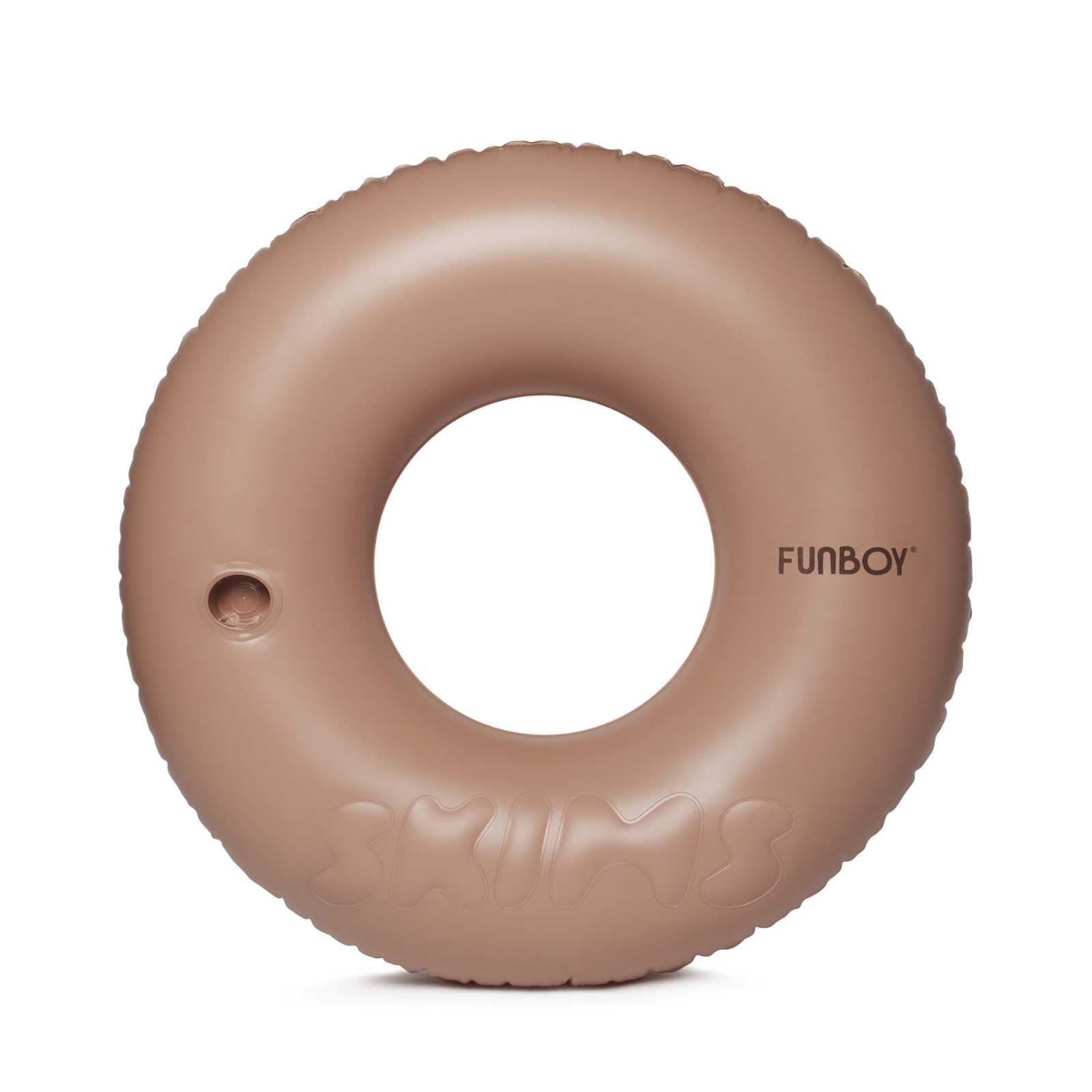 SKIMS x FUNBOY Sienna Embossed Tube Float - 46" Inflated w/ cup holder | FUNBOY Discount