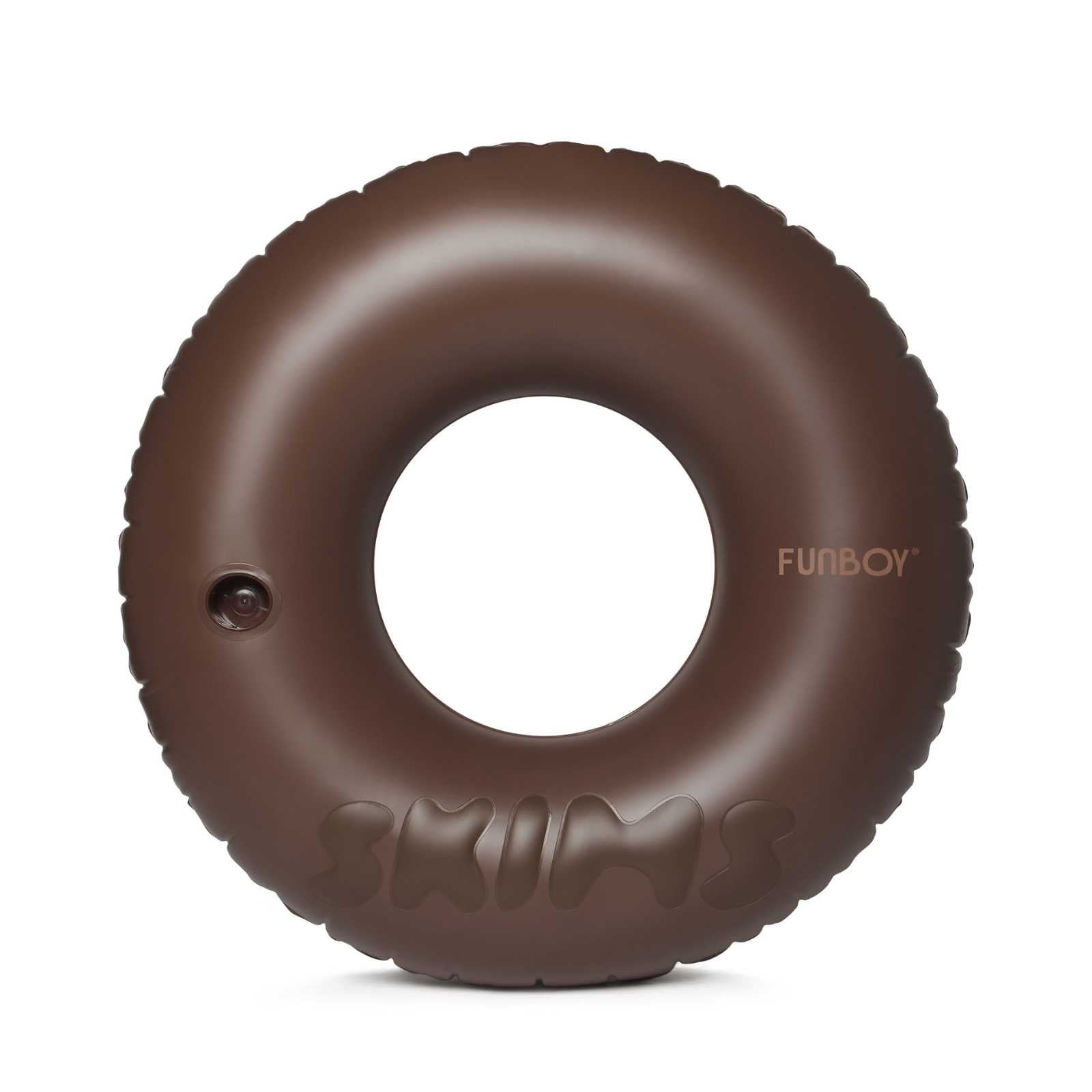SKIMS x FUNBOY Cocoa Embossed Tube Float - 46" Inflated w/ cup holder | FUNBOY Outlet