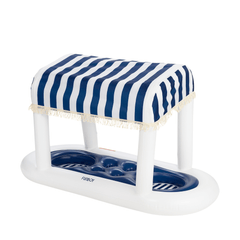 Navy Blue & White Striped Floating Cabana Bar | FUNBOY Sale
