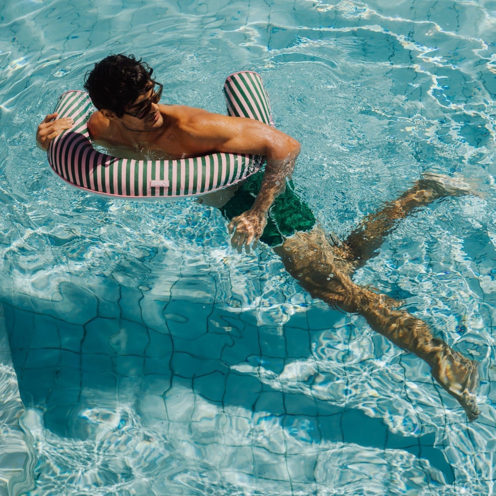 Fabric Covered Pool Noodle - Pink & Green | FUNBOY For Sale